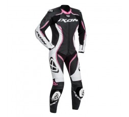 Ixon Vortex Lady leather motorcycle suit for women pink 1
