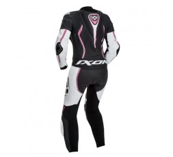 Ixon Vortex Lady leather motorcycle suit for women pink 2