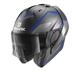 Modulable full-face/ open-face motorcycle helmet EVO ES model YARI by SHARK blue 1