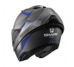 Modulable full-face/ open-face motorcycle helmet EVO ES model YARI by SHARK blue 2