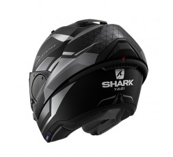 Modulable full-face/ open-face motorcycle helmet EVO ES model YARI by SHARK dark grey 2