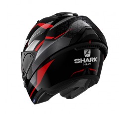 Modulable full-face/ open-face motorcycle helmet EVO ES model YARI by SHARK red2