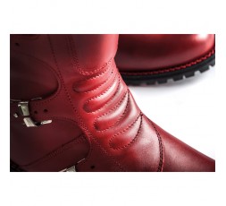 Unisex motorcycle boots for Touring, Adventure, Route use, CONTINENTAL model by Stylmartin red 5