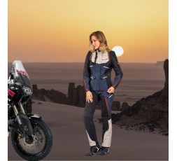Chaqueta moto mujer uso Trail, Maxi Trail, Aventura EDDAS LADY de Ixon azul 5