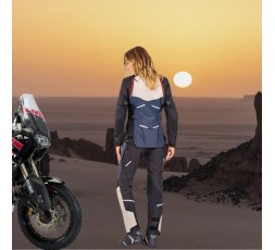 Chaqueta moto mujer uso Trail, Maxi Trail, Aventura EDDAS LADY de Ixon azul 6