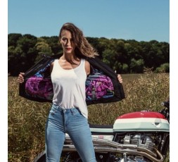 Blouson de moto pour femme en cuir modèle Lady Subotaï de Segura 4