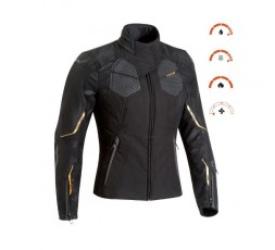 Cell Lady model women's motorcycle jacket by Ixon gold 2