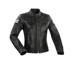 Woman leather motorcycle jacket LADY FUNKY by SEGURA black 1
