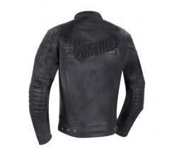 Cafe Racer STRIPE Black Edition motorcycle leather jacket by SEGURA 4