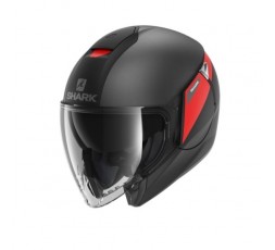 SHARK CITYCRUISER Karonn open-face motorcycle helmet red1