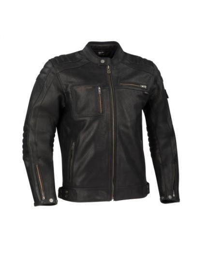 Cafe Racer JUAN motorcycle leather micro-perforated jacket by SEGURA