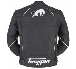 RAPTOR EVO leather motorcycle jacket by FURYGAN black and white 2