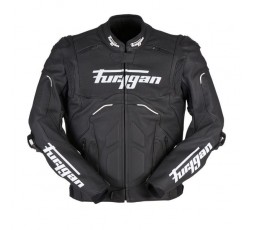 RAPTOR EVO leather motorcycle jacket by FURYGAN black and white 1b
