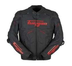 RAPTOR EVO leather motorcycle jacket by FURYGAN black and red 1