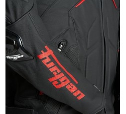 RAPTOR EVO leather motorcycle jacket by FURYGAN black and red 4