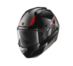 SHARK EVO GT SEAN modular helmet Black and red 4
