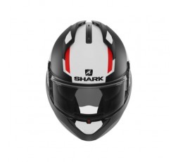 SHARK EVO GT SEAN modular helmet White, Black and Red 5