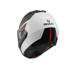 SHARK EVO GT SEAN modular helmet White, Black and Red 6