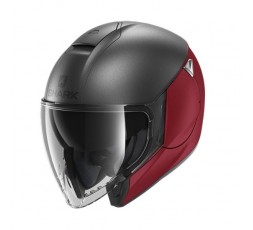 SHARK CITYCRUISER DUAL open-face motorcycle helmet red 1